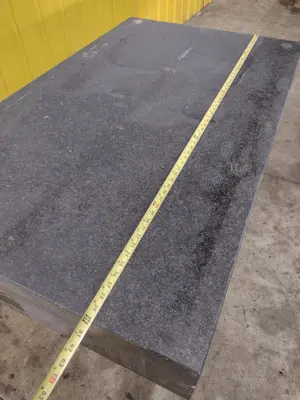 36" X 24" X 8" STARRETT BLACK PRECISION INSPECTION GRANITE SURFACE PLATE WITH STAND: STOCK 23106
