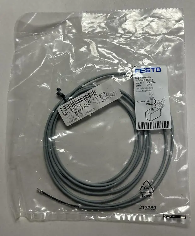Used FESTO NEBV-Z3WA2L-R-E-2.5-N-LE2-S1 Cable & Wire | Surplus Asset Holdings #1206717
