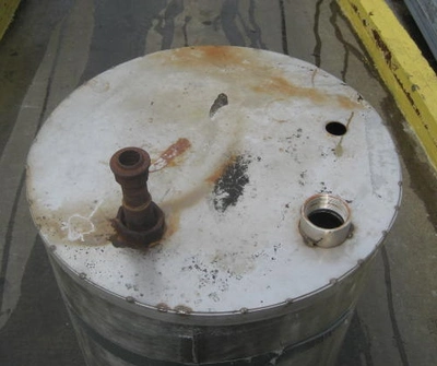 SPC6770  Tank 60 gallon vertical tank, Stainless Steel, flat