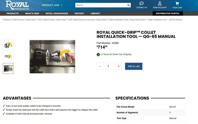 USED ROYAL PRODUCTS QG-65
