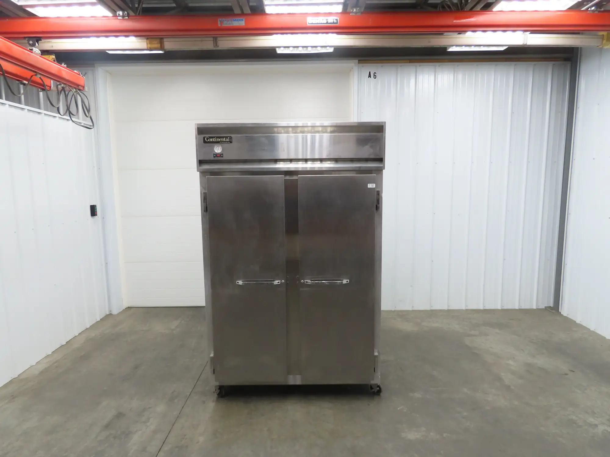 Continental 2R 2 Door Reach In Refrigerator Commercial All Stainless Steel 115V