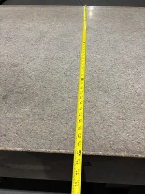 72x48x12 | Pink Granite Stone Inspection QC Table, 72" x 48" x 12" - Used
