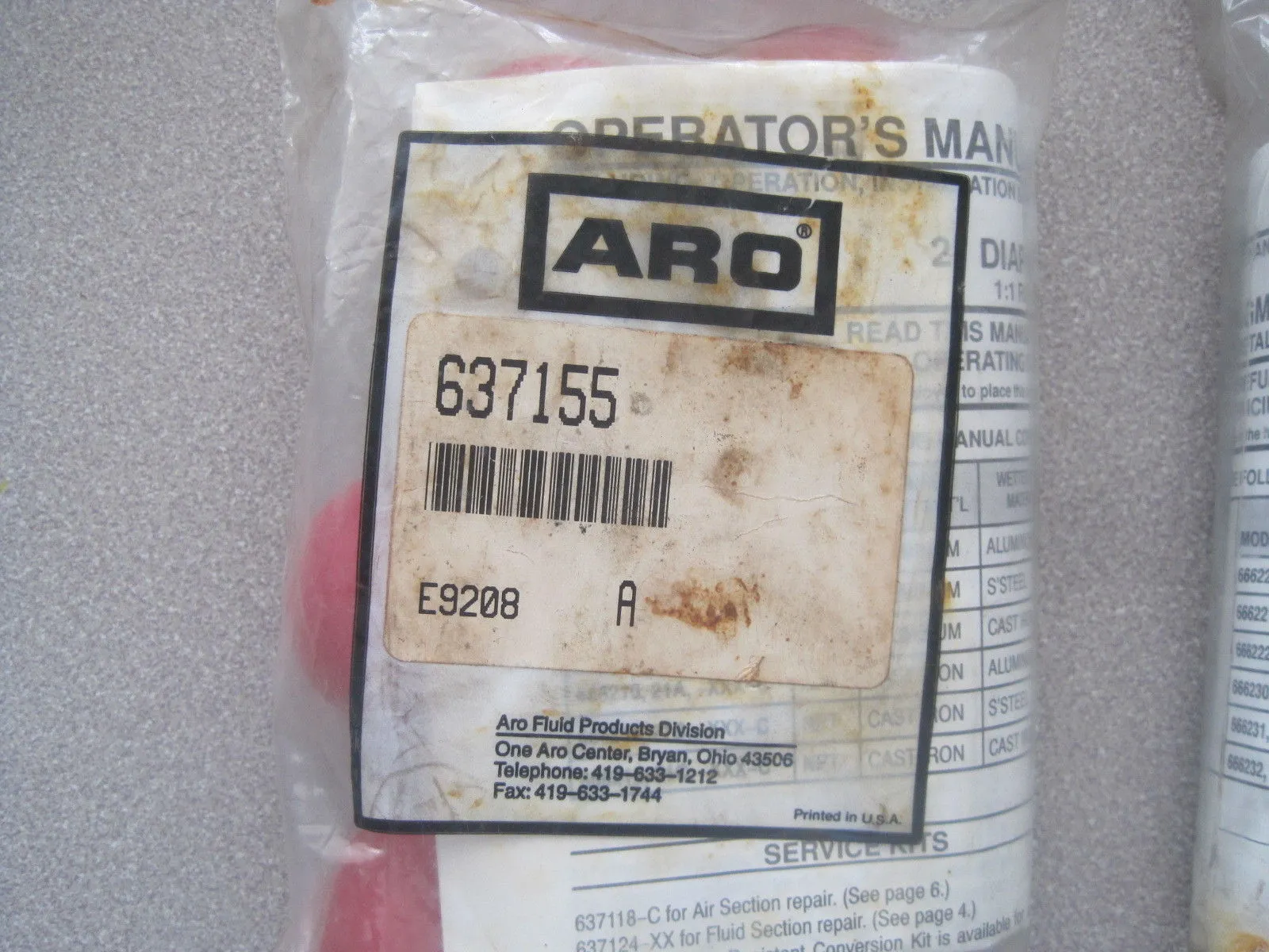 NEW ARO 637115 REPAIR KIT