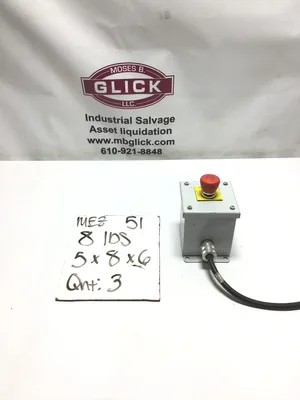 Unbranded 31051PB Emergency Stop Switch Enclosure w/ wires and Relays