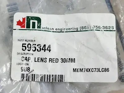 30 mm Red Pilot Light Lens Cap