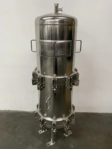 Used CUNO 16ZPB 16" STAINLESS STEEL CARTRIDGE FILTER HOUSING 150 PSI @ 300 °F Filters | Equipment Lab #486023