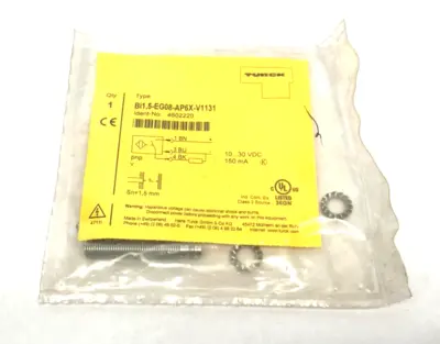 New | in-Stock Turck Bi1,5-EG08-AP6X-V1131 Proximity Sensors Michigan US | Maverick Industrial Sales #1389199