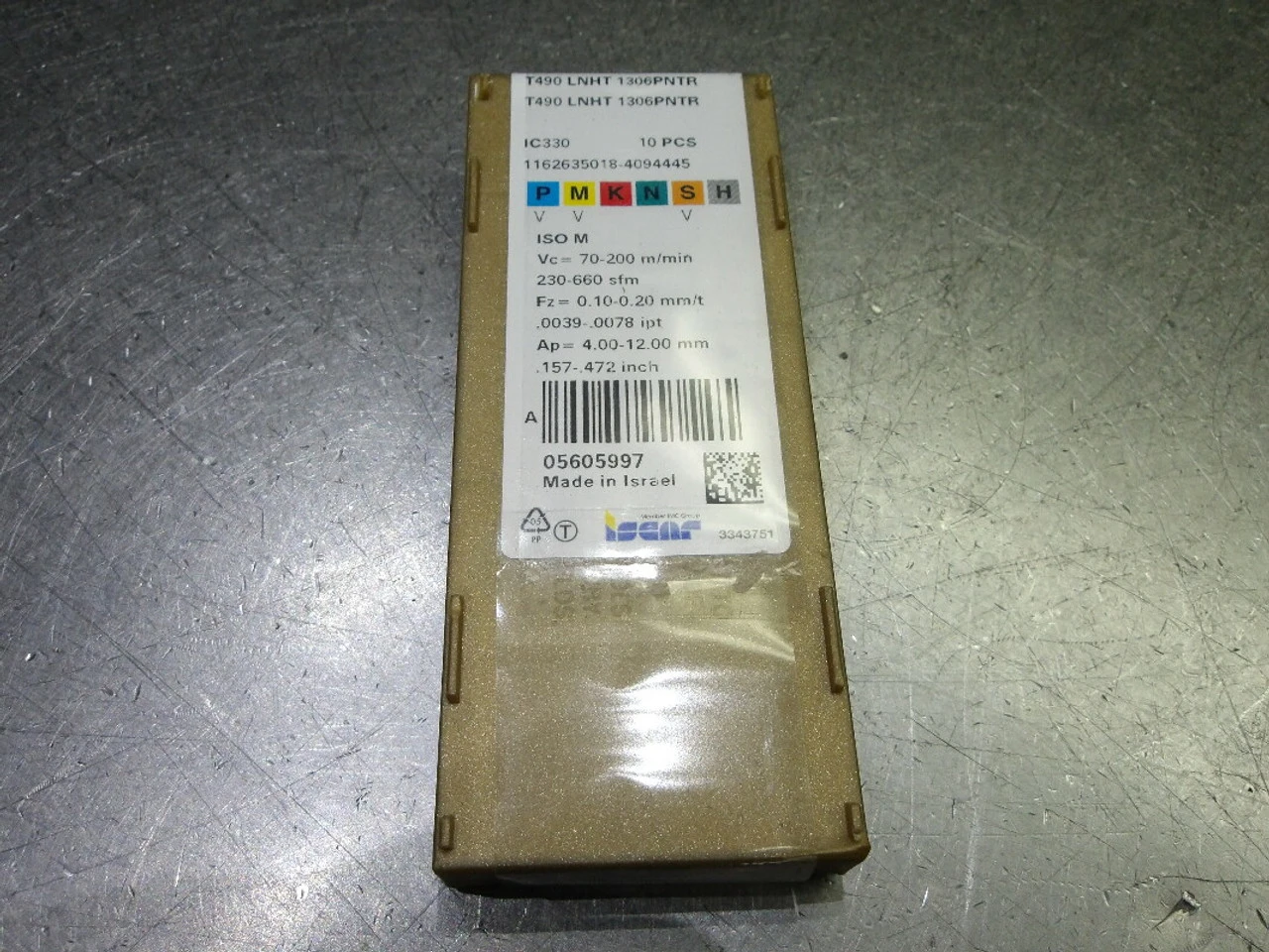 Iscar Carbide Milling Inserts QTY10 T490 LNHT 1306PNTR IC330 (LOC3362)
