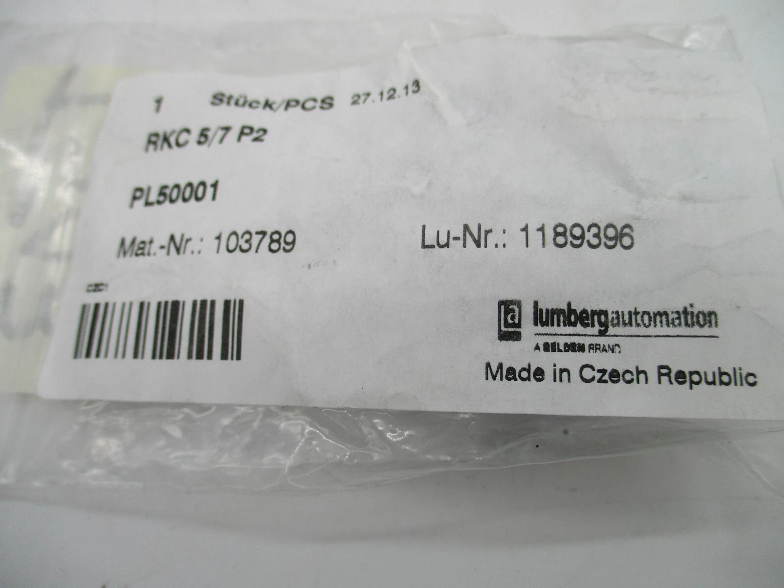 Lumberg Automation 103789 New Circular Connector Plug 4 Position Female Socket