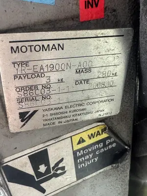 Used 2008 YASKAWA MOTOMAN EA1900N Robots Michigan US | RAB Industries, Inc. #305839