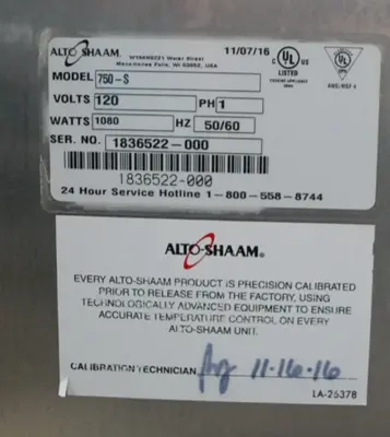 USED Alto-Shaam MODEL