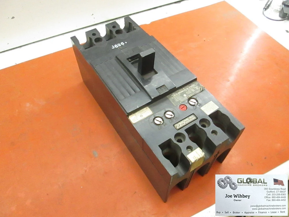 General Electric Circuit Breaker TFJ224225, 225 Amps, 480 V, 2 Pole