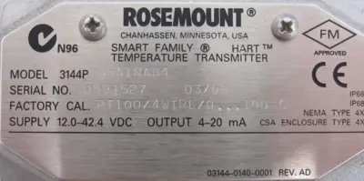 NEW ROSEMOUNT 3144P-D5A1NAB4 TEMPERATURE TRANSMITTER 3144PD5A1NAB4