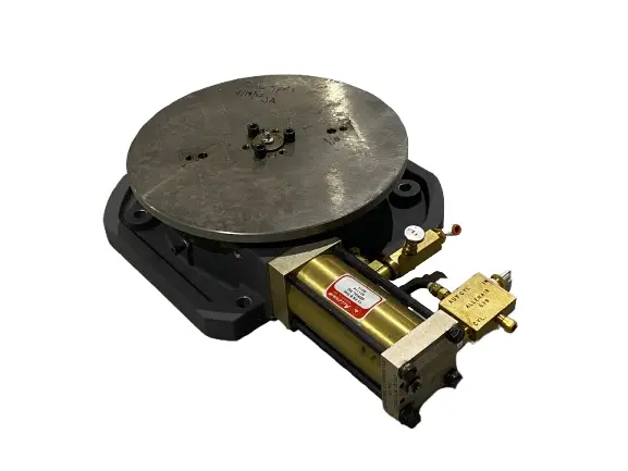 Used Allenair Pneumatic Rotary Indexing Table 11" Diameter w/ Pin Holes Rotary Tables Michigan US | Maverick Industrial Sales #1395072