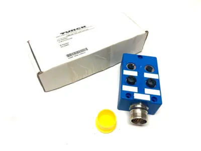USED TURCK EUROFAST 4-PORT JUNCTION BOX M23 MAIN CONN.