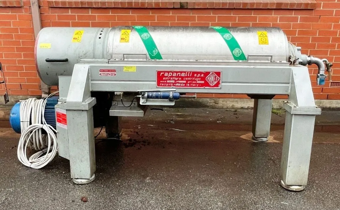 (2) Rapanelli 6000 ECO/G tricanter centrifuges, 316SS.