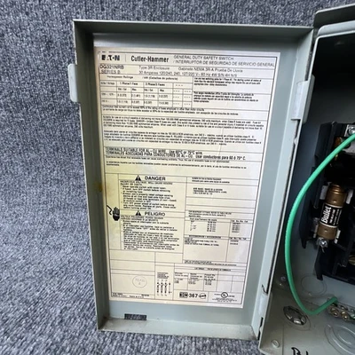 Used Eaton DG321NRB Misc Electrical & Power Parts California US | Davliegogo LLC #1710197