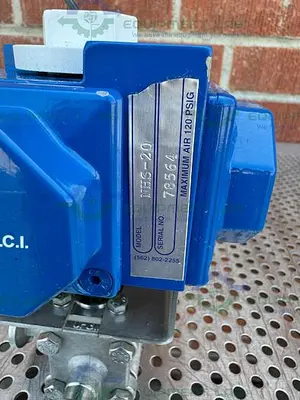 USED COMPACT H2O SR-2CR 1/90 QUARTER TURN ACTUATOR W/ SVF BALL VALVE 1/2"