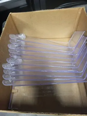 Set of 12 Plastic Storage Bins with Removable Clear Lids