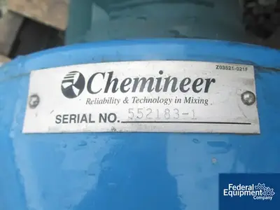 USED B&G 20 Gal B & G Reactor, S/S, 30/30#