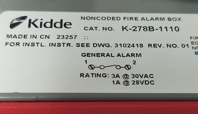 NEW Kidde K-278B-1110
