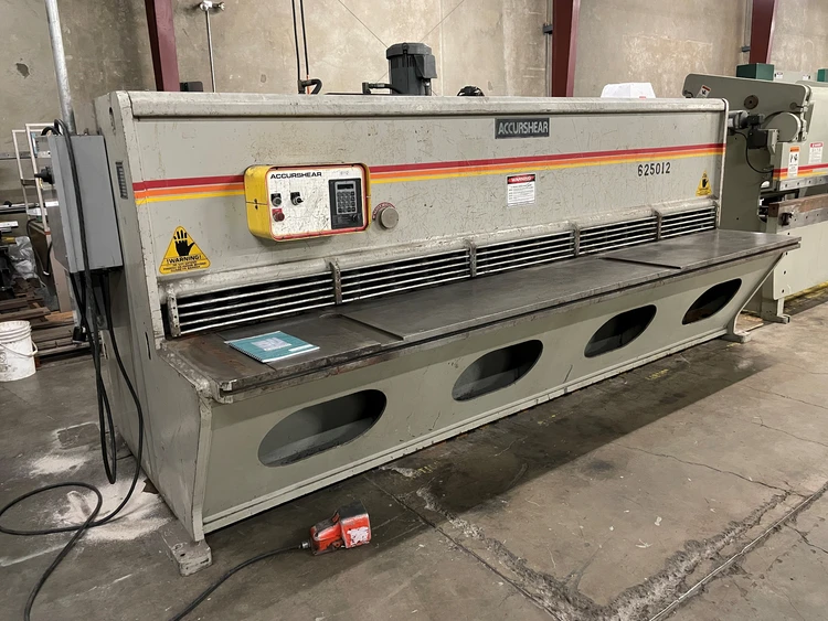 Used 2011 ACCURSHEAR 625012 Power Squaring Shears (Inch) Oregon US | Fahey Machinery Co., Inc. #1171864