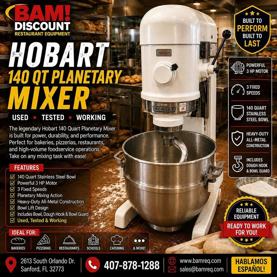 Used HOBART V 1401 Mixers Florida US | BAM Discount Restaurant Equipment #1261612