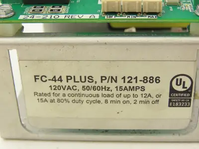 Rodix 121-886 FC-44 PLUS Feeder Cube 120VAC 50/60 Hz 15A w/ 24-210 Rev A PCB