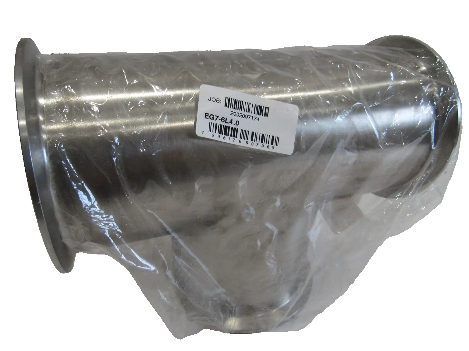 NEW UNBRANDED EG7-6L4.0 4" CLAMP STYLE SANITARY STAINLESS STEEL PIPE TEE TUBE EG