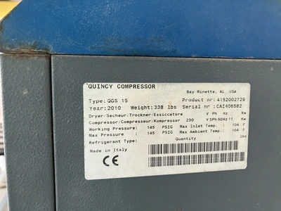 USED 2010 QUINCY QGS 15