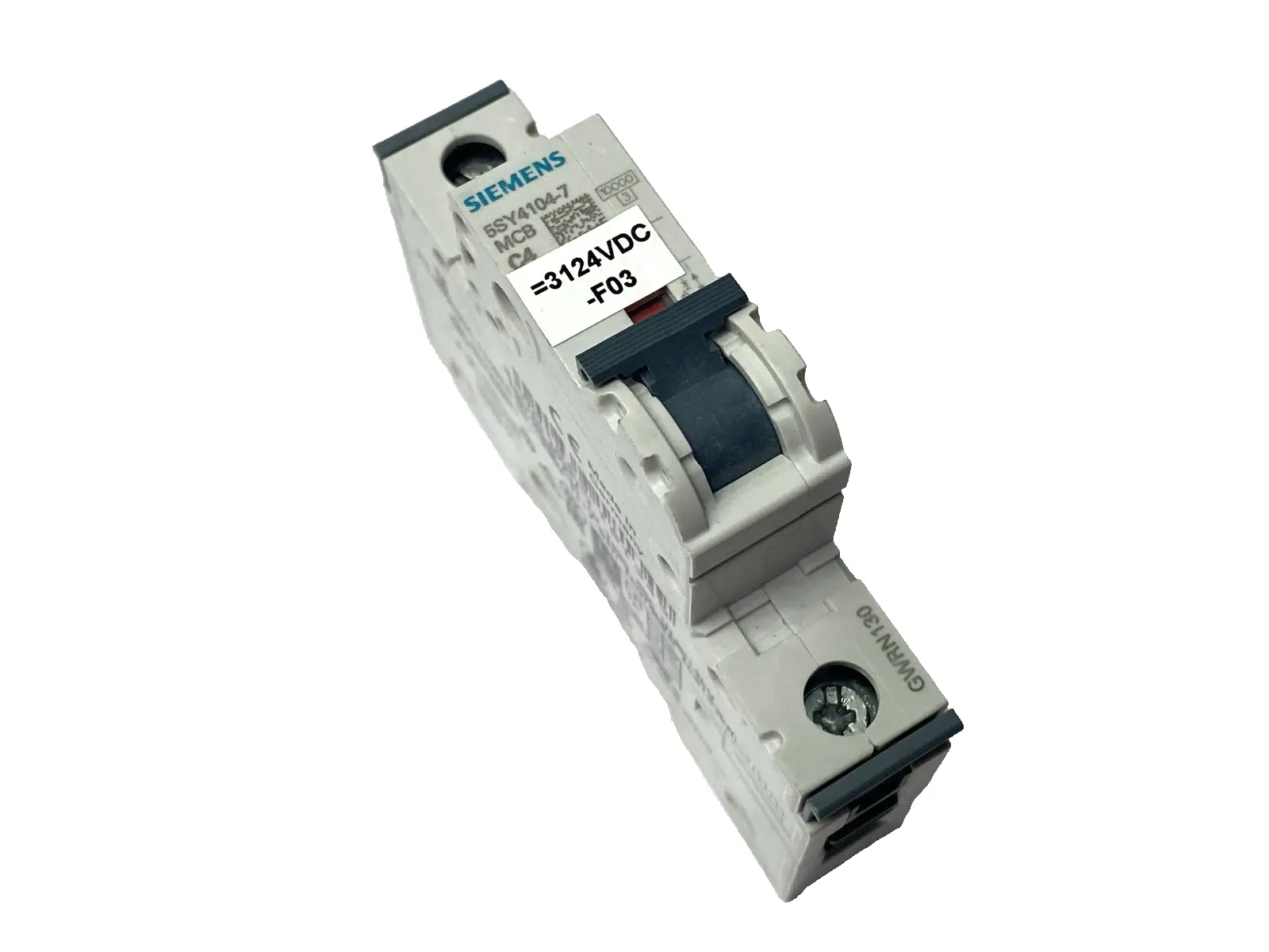 USED SIEMENS MINIATURE CIRCUIT BREAKER 1-POLE 230/400V 4A