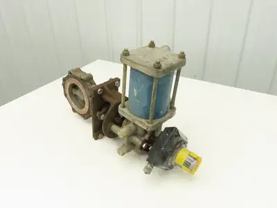 Jamesbury 4" 815L 11 3600TA-A Wafer Sphere Butterfly Valve 316SS ST200B Actuator