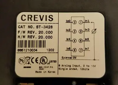Used CREVIS _UNKNOWN_ PLC Input & Output | ND Industrial Surplus #1223229