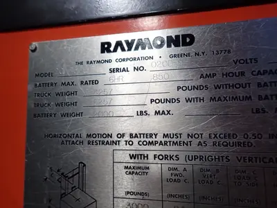 Used RAYMOND 20IR30TT Material Handling (misc) Ohio US | HGR 24 #1305142