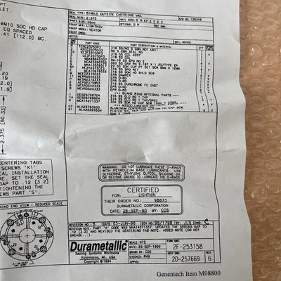 NEW Dura Seal Flowserve BM 138306