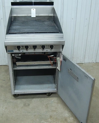142-0698 Garland MS24B 24” Charbroiler Grill with Cabinet