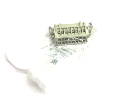 NEW HARTING FEMALE INSERT HAN 16E-F-SCREW FE(AU) / CUNI TYPE J