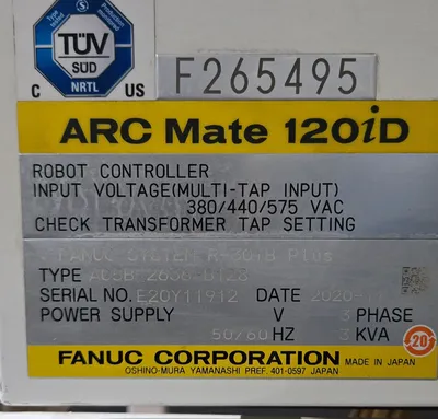 USED 2020 FANUC ArcMate 120iD + R-30iB PLUS + TPS 400i