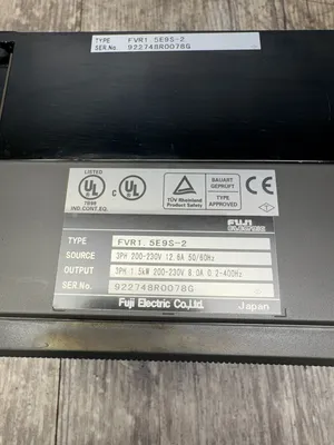 Used FUJI ELECTRIC FVR1.5E9S-2 FVR-E9S Misc Electrical & Power Parts South Carolina US | ESS Industrial Equipment Sales #1513607