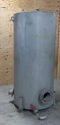 SPC8694  Tank 350 gallon vertical tank, Stainless Steel, flat
