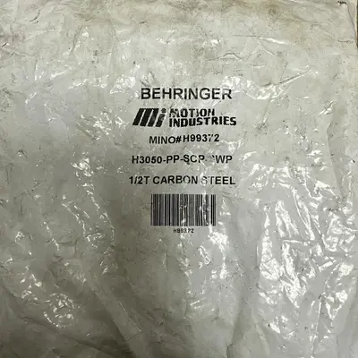 Used BEHRINGER H3050-PP-SCP-SWP Valves/Fittings Ohio US | Surplus Asset Holdings #1245641