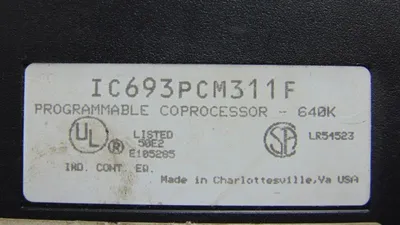 GE Fanuc IC693PCM311F Series 90-30 Programmable Coprocessor Module No Cover Used