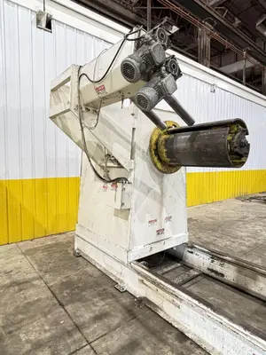 15,000 LBS X 18" X 0.310" COE PRESS EQUIPMENT FEED LINE, COIL REEL & CAR WITH STRAIGHTENER: STOCK #23438