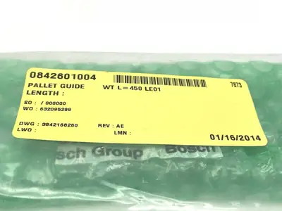 New | in-Stock Bosch Workpiece Pallet Inner Guide 450mm Long Robot Parts Michigan US | Maverick Industrial Sales #1496209