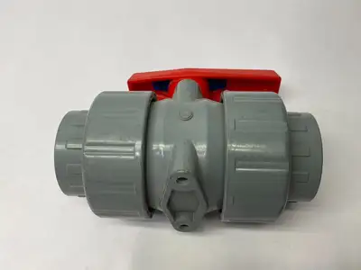 USED CHANG HONG 2-1/2" DN50 DOUBLE UNION BALL VALVE SOCKET X SOCKET