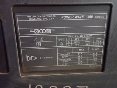 USED LINCOLN ELECTRIC POWER WAVE I400
