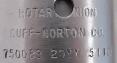 NEW DUFF NORTON 750089 ROTARY UNION 3/4"