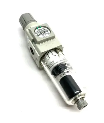 SMC AW20K-N02CE-Z-B-X406 Modular Filter Regulator, Built-in Gauge - Used