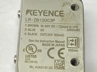 Used KEYENCE Self-Contained CMOS Laser Sensor Rectangular M8 Connector Photoelectric Sensors Michigan US | Maverick Industrial Sales #1402271