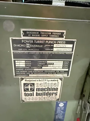 Used DI-ACRO VT-19S Turret Punches California US | Heavy Wall Consulting #1424108